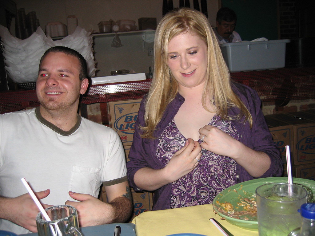 brendan o rourke add tits out in restaurant image