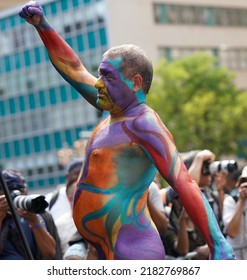 andrew segarra recommends naked body painter ajie ceesay add naked body painter image
