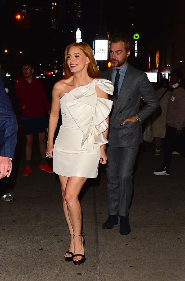 christina regan recommends jessica chastain legs bob pringle add jessica chastain legs image