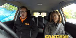 Fakedrivingschool Full bdsm sex club under table footjob