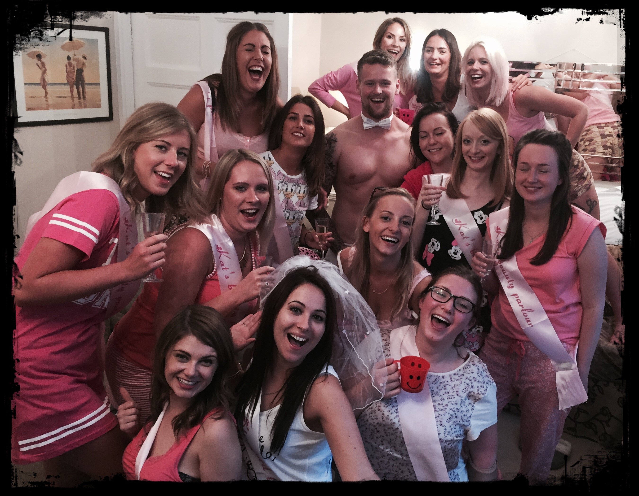 Hen Party Bj under table footjob sheena shaw gape