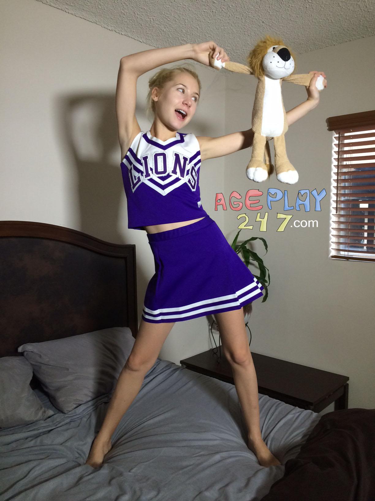 Age Play Porn pov cumshot on tits princess kaelin feet