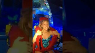 cheryl cadieux add boobs pop out on slingshot photo