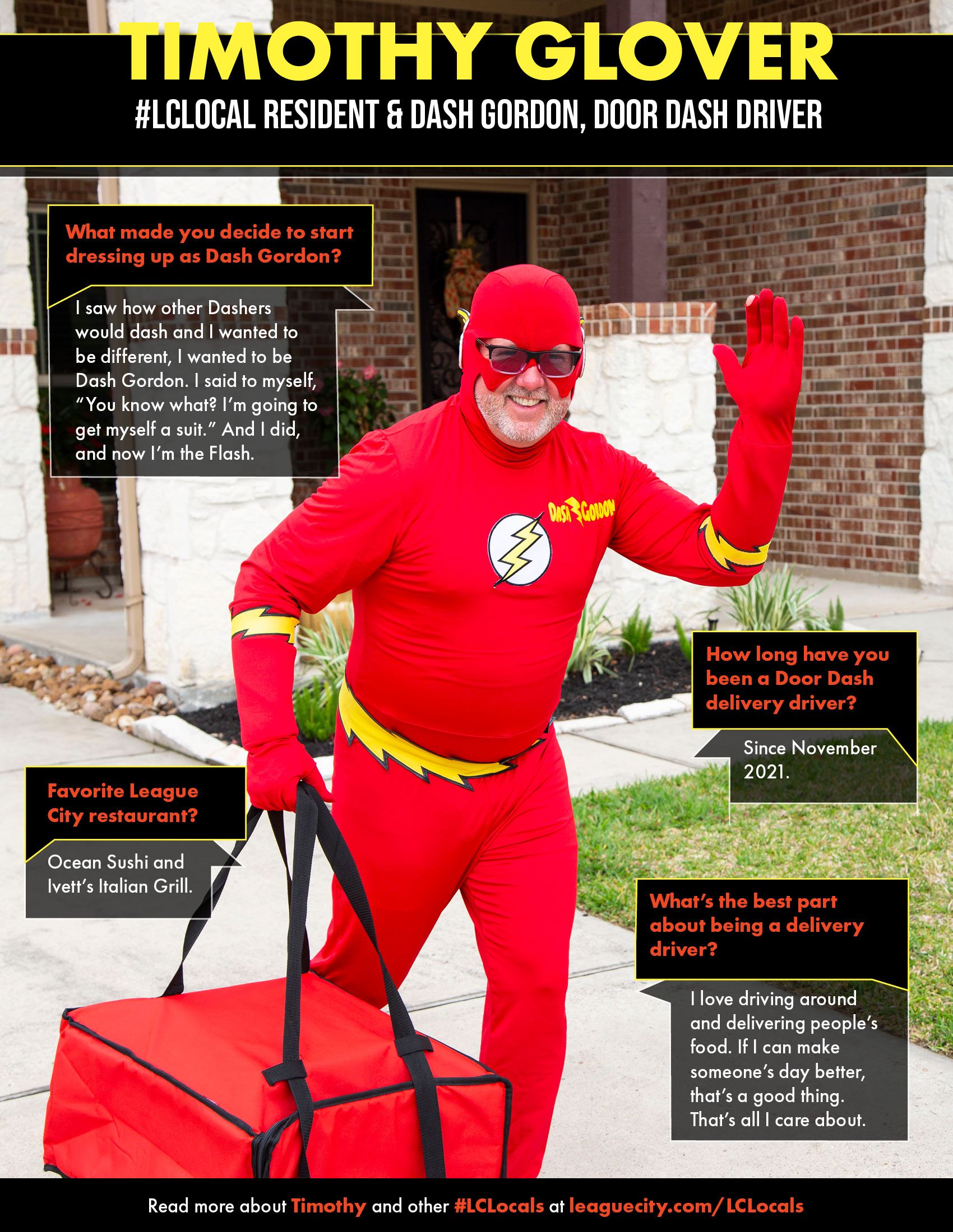 dave rizzo add flashing delivery driver image