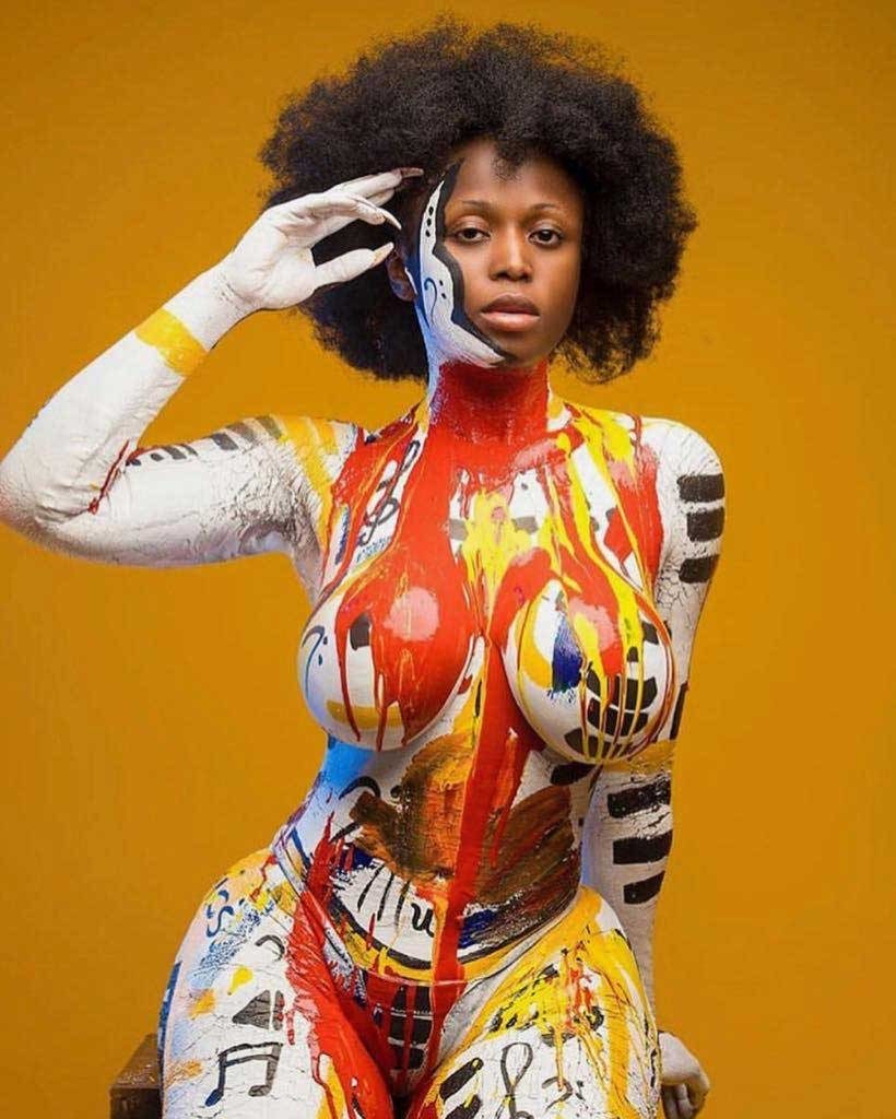 debbie heruty recommends naked body painter bobi brown add naked body painter photo
